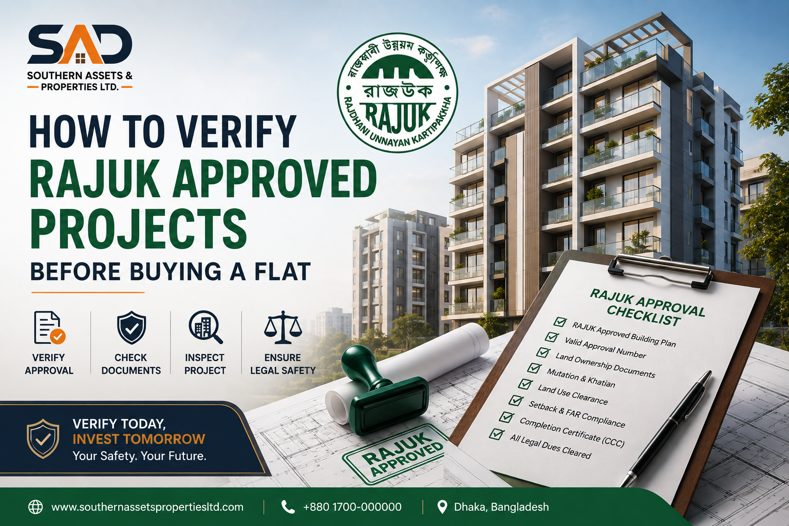 How to Verify RAJUK Approved Projects Before Buying a Flat