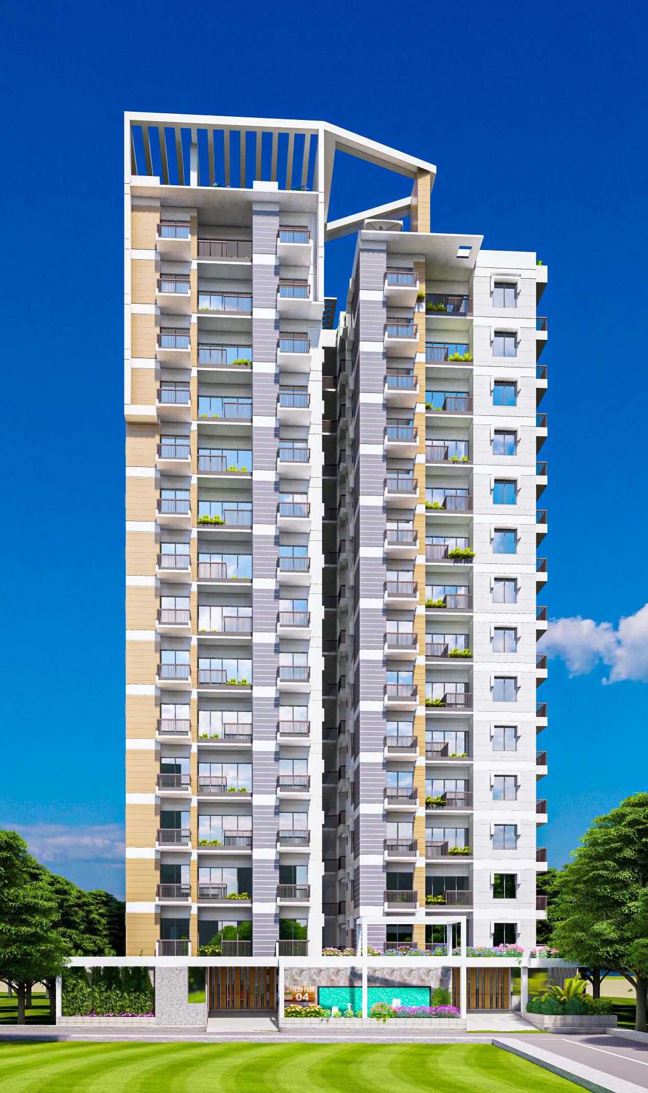 Southern Park Banasree Officers, a completed residential apartment project in South Banasree