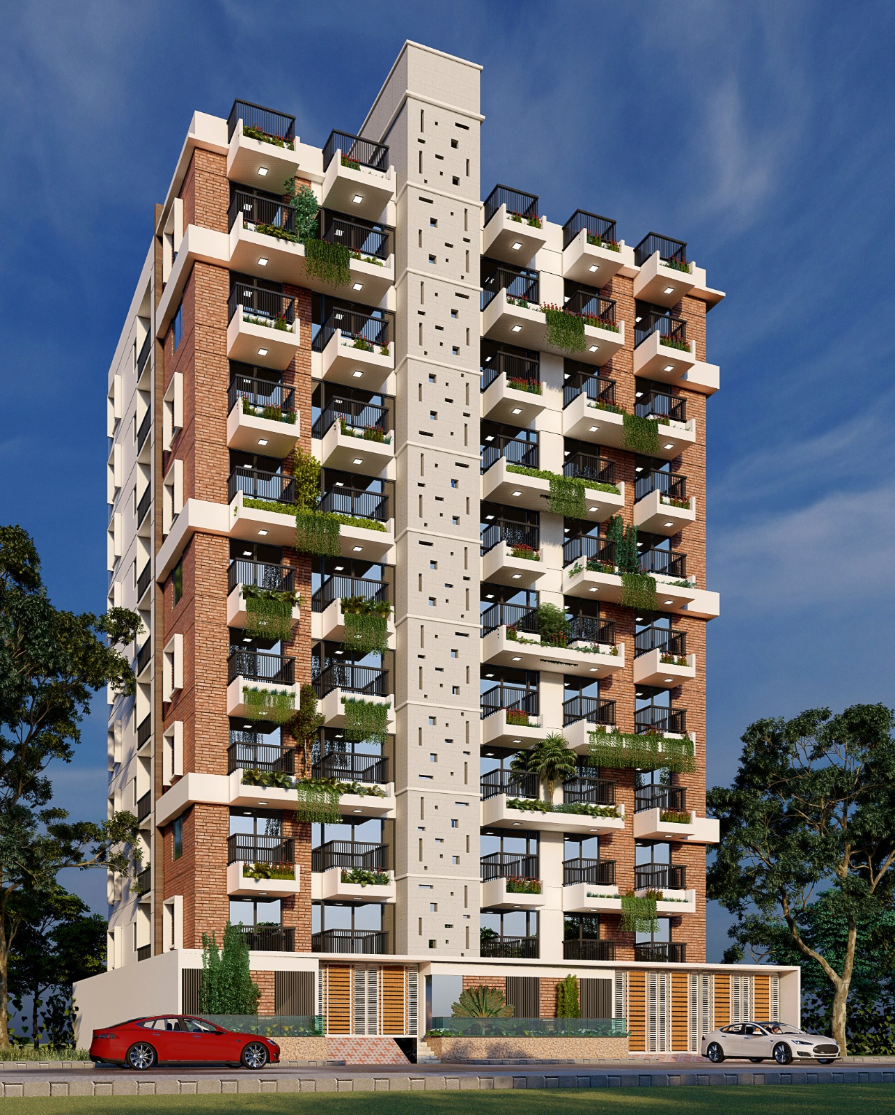 Southern Park Euro Heights 02, an ongoing land share apartment project near East West University in Aftabnagar