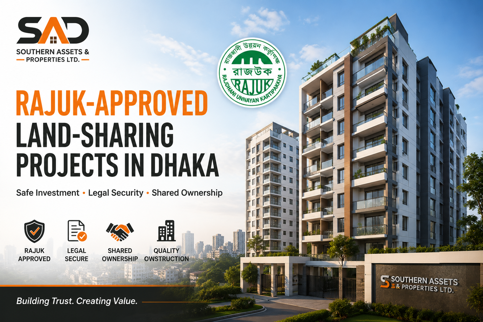 RajuK-Approved Land-Sharing Projects in Dhaka
