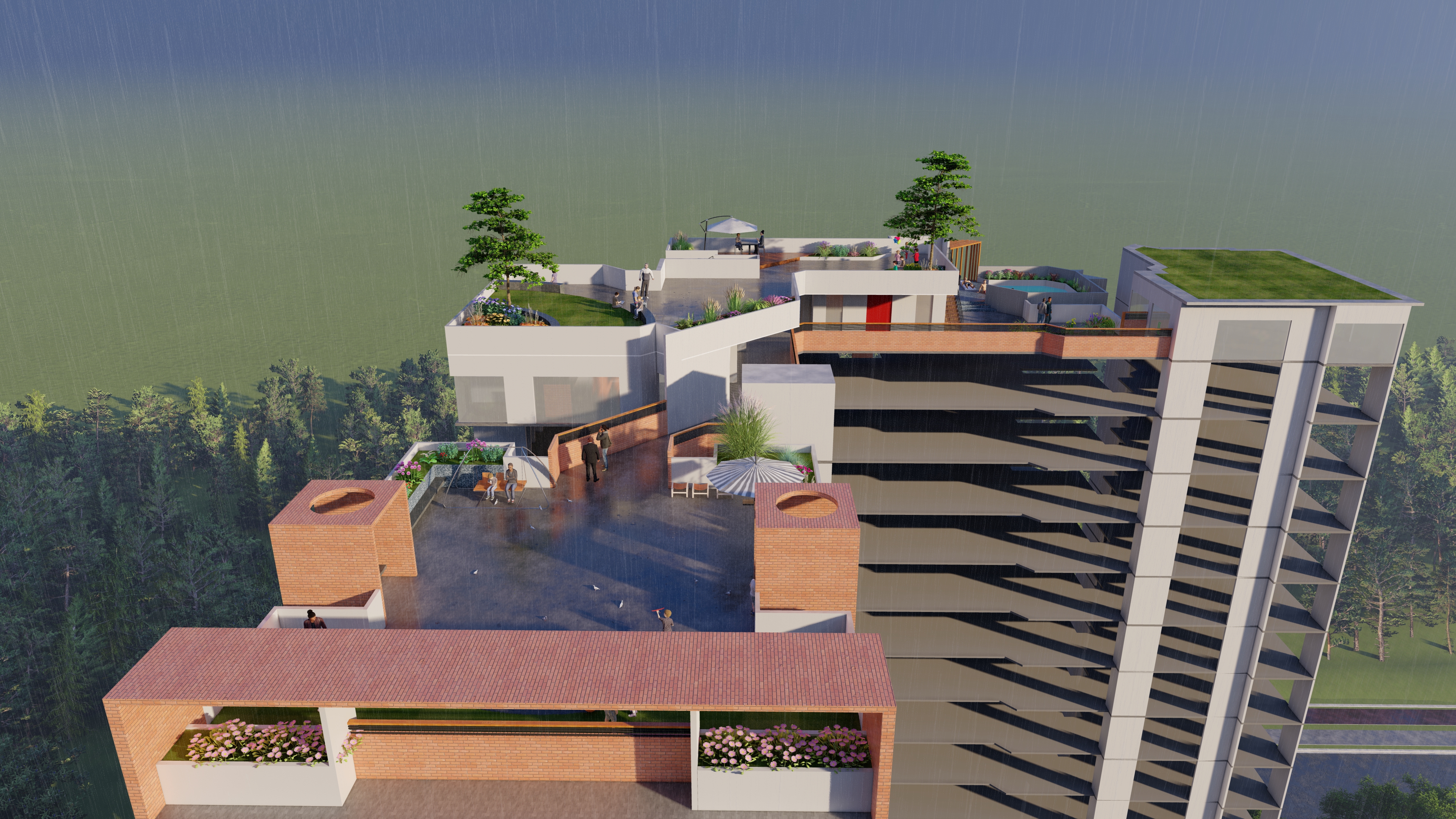 Southern China Tower, an ongoing land share apartment project in Aftabnagar, Dhaka 1219